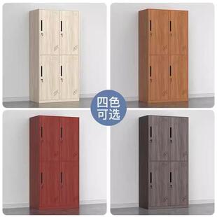 钢制更衣柜健身房浴室存包换衣柜员工宿舍带锁铁皮储物柜收纳柜