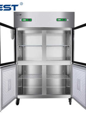 商用柜展示fest冷冻冷藏温冰柜双单柜不锈钢六门立式保鲜温四门