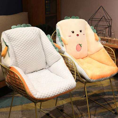 办公室长期久坐护腰上班椅垫地上学生连体椅子冰豆豆双面坐垫靠垫