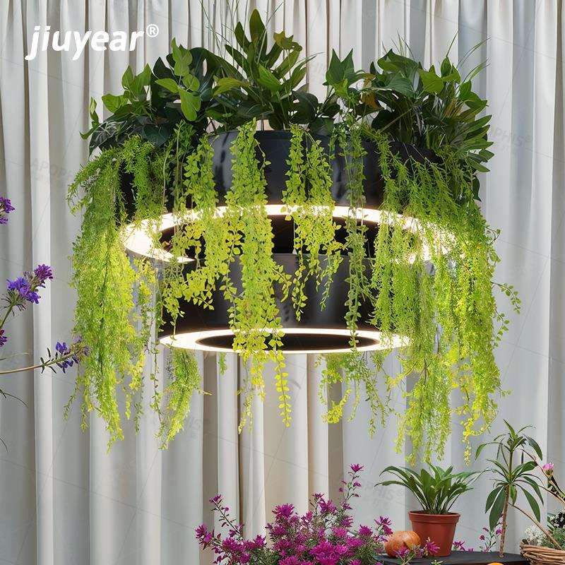 绿植吊顶天花板植物假花顶部植物装饰酒吧棚顶绿植阳光房吊顶