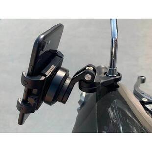 Setes摩托车后视镜底座导航支架套装电动车配件手机夹非SP