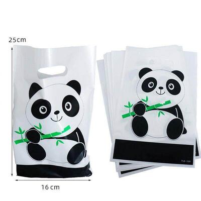 .Party Panda Bag Goodie bags熊猫礼物袋手提袋糖果塑料零食袋