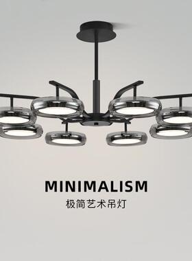 意式极简现代客厅吊灯简约创意高端玻璃北欧LED智能餐厅卧室主灯
