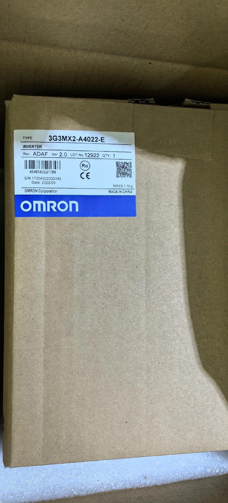 3G3MX2-A4022-E，3G3MX2-A4015-E，