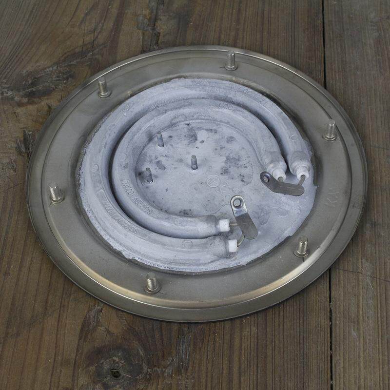 开水桶发热盘配件不锈钢开水器电热管单双管防干烧电热盘18CM220V