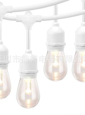 亚马逊欧美户外装饰灯48FT-15灯E26E27防水S14高压2700K-LED灯串