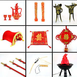 中式 婚庆道具马鞍弓火盆秤婚礼喜庆用品婚礼布置婚庆道具新款