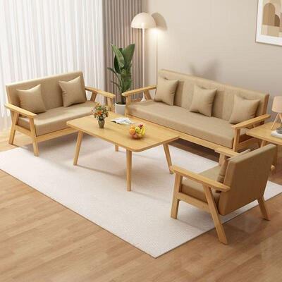 23沙发小户型客布厅225新款双三人出租房办公室经济型简易人艺沙0