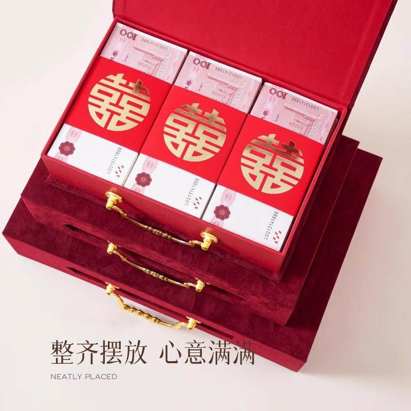 礼金箱提亲嫁妆订婚结婚陪嫁彩礼钱盒子万20万到38万礼金盒聘礼盒,节庆用品/礼品,红包/利是封,淘宝优惠券,粉丝福利购,淘宝优惠卷