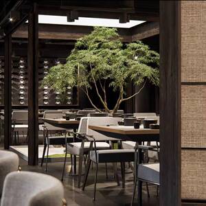 仿真青枫树枫叶树大型设计装饰假树橱窗绿植造景室内仿生植物落地