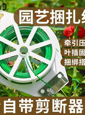 爬藤植物扎线月季花支架捆塑料绳扎带捆线铁丝扎丝捆扎园艺固定架