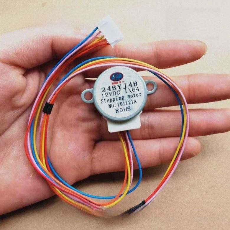空调门风扇电机茶壶加水智能马桶步进减速电机24Byj48Dc12V1/64电