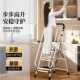 家用可折叠带扶手梯子加宽加厚踏板室内装 修便携楼梯爬梯登高置物
