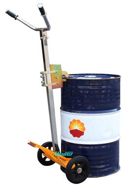 szhoular咬嘴车手推450KG鹰嘴油桶搬运车手拉油罐车拖车DE450推车