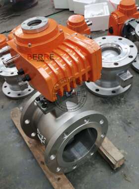 扬州贝尔生产销售VQ947H-16CDN50不锈钢电动V型调节球阀