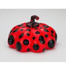 草间弥生同款南瓜摆件雕塑波点艺术现代密集圆点潮流潮玩半截南瓜