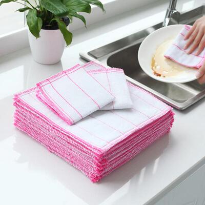 Cotton yarn dishcloth, multi-layer scrubbing cloth, kitchen
