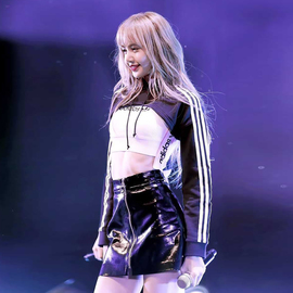 lisa同款丨卫衣韩舞上衣，罩衫皮裙套装，blackpink打歌服女团舞台装