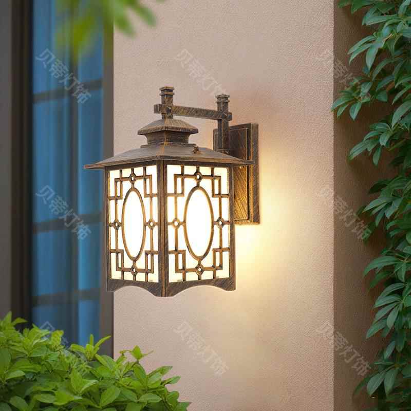 太阳能大门中庭院壁灯室别墅式户外防水草坪灯庭院灯l外d超e亮壁