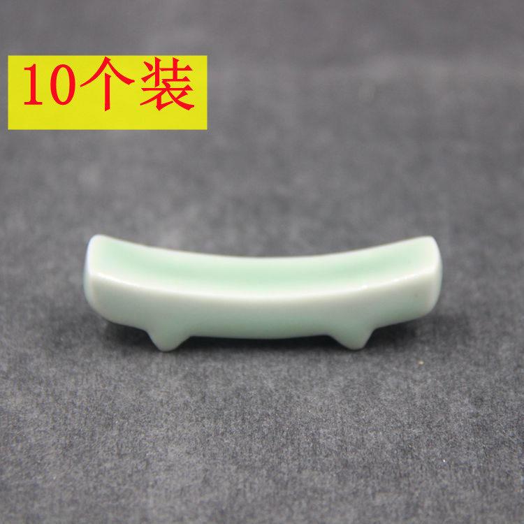 青瓷筷子架陶瓷 桥型筷托 餐厅酒店摆台多用筷子架筷枕汤匙托配件