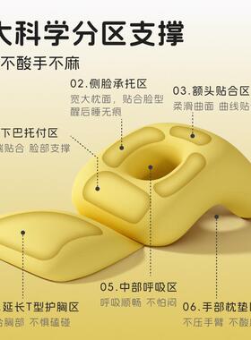 儿童午枕中学生趴睡睡枕头被趴着睡子觉小抱枕午F996T6JM休睡觉便