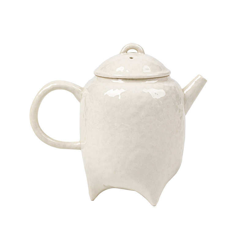 草木灰宝悟三足壶功夫茶具陶瓷球孔过滤泡茶单壶家用泡茶单壶