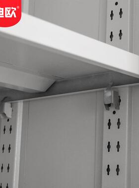 迪欧三层带锁柜子大气械档案储物柜办公室财务整理资料文件柜收纳