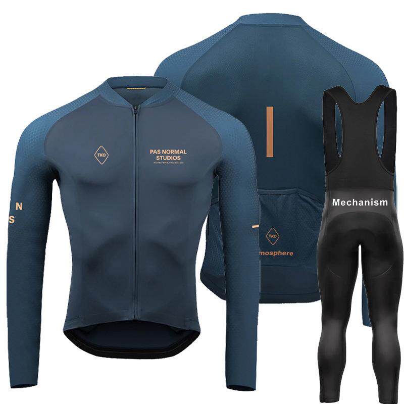 PAS秋季长袖自行车男骑行服公路赛车服装单车衣服套装速干
