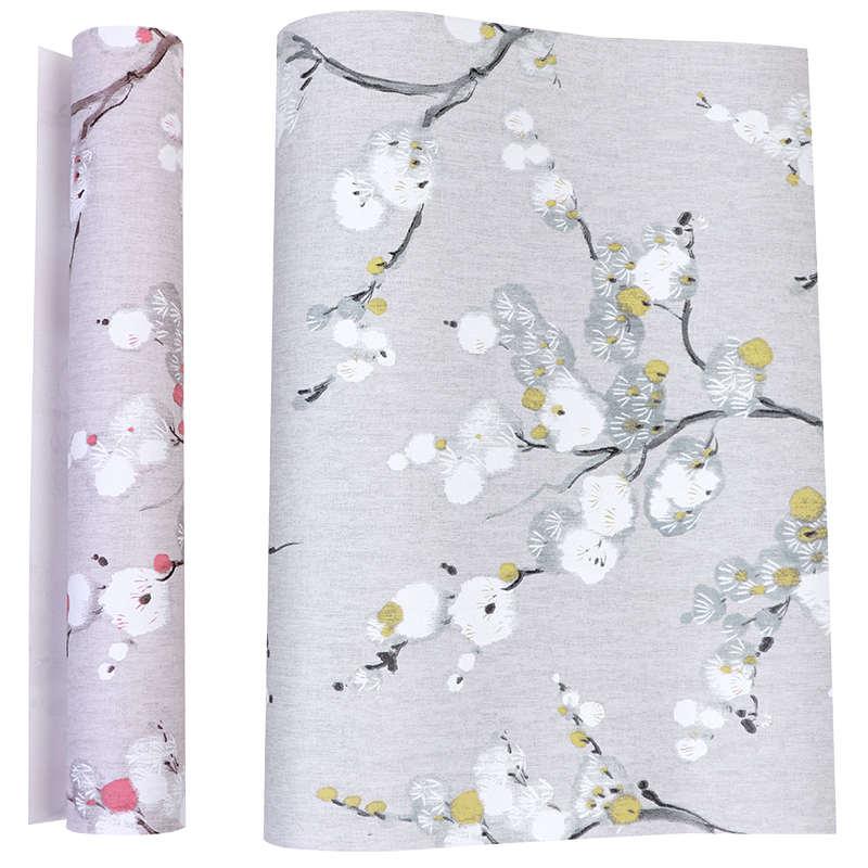 北欧风格无纺布梅花碎花墙纸客厅卧室餐厅电视墙背景墙壁纸新中式