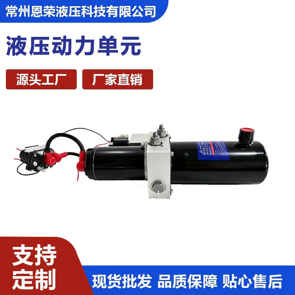 12V作用液压动力元自卸车尾板升降平台微型液压动力站