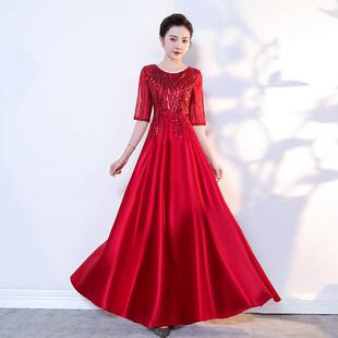 正品合唱诵团演出赛服女长裙诗歌朗红歌舞成台比表演服装人大合唱