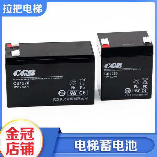 杭州西奥电梯救援装置松闸电源CGB武汉长光蓄电池CB1250/1270配件
