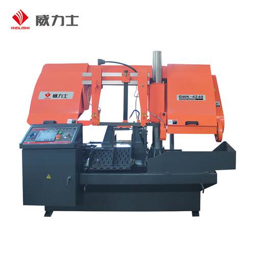 【威豹锯床】GWK4240卧式金属带锯机 数控锯床 带锯床铝型材