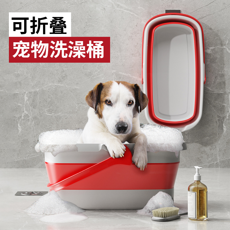 可折叠拖把桶长方形水桶塑料提手储水拖地盆拖把家用一拖净免手洗