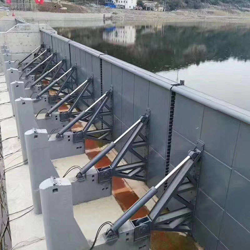 钢坝液压翻板闸翻板门水利工程闸门 钢制单双向止水闸门水电钢制