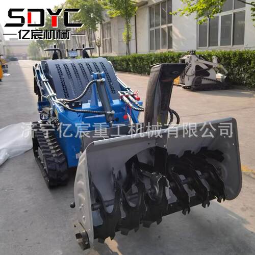 外贸小型滑移装载机建筑工地多功能微型装载机轮式履带滑移小铲车