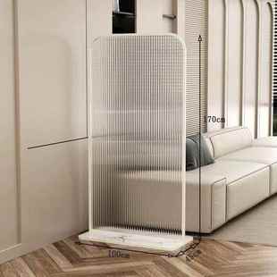 玻对璃隔断屏风孔可打移动GUO遮断挡玄关免客厅网红门屏风隔客厅