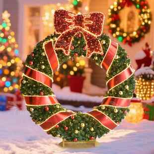 78英寸2米发光圣诞花灯主题灯商业购物中心室内户外圣诞节装 饰品