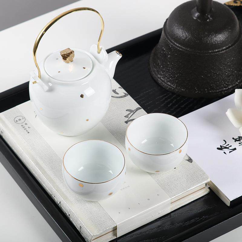 新中复古烛台组合陈设摆件托样板房洽式谈桌面玄关边ADB柜软装盘