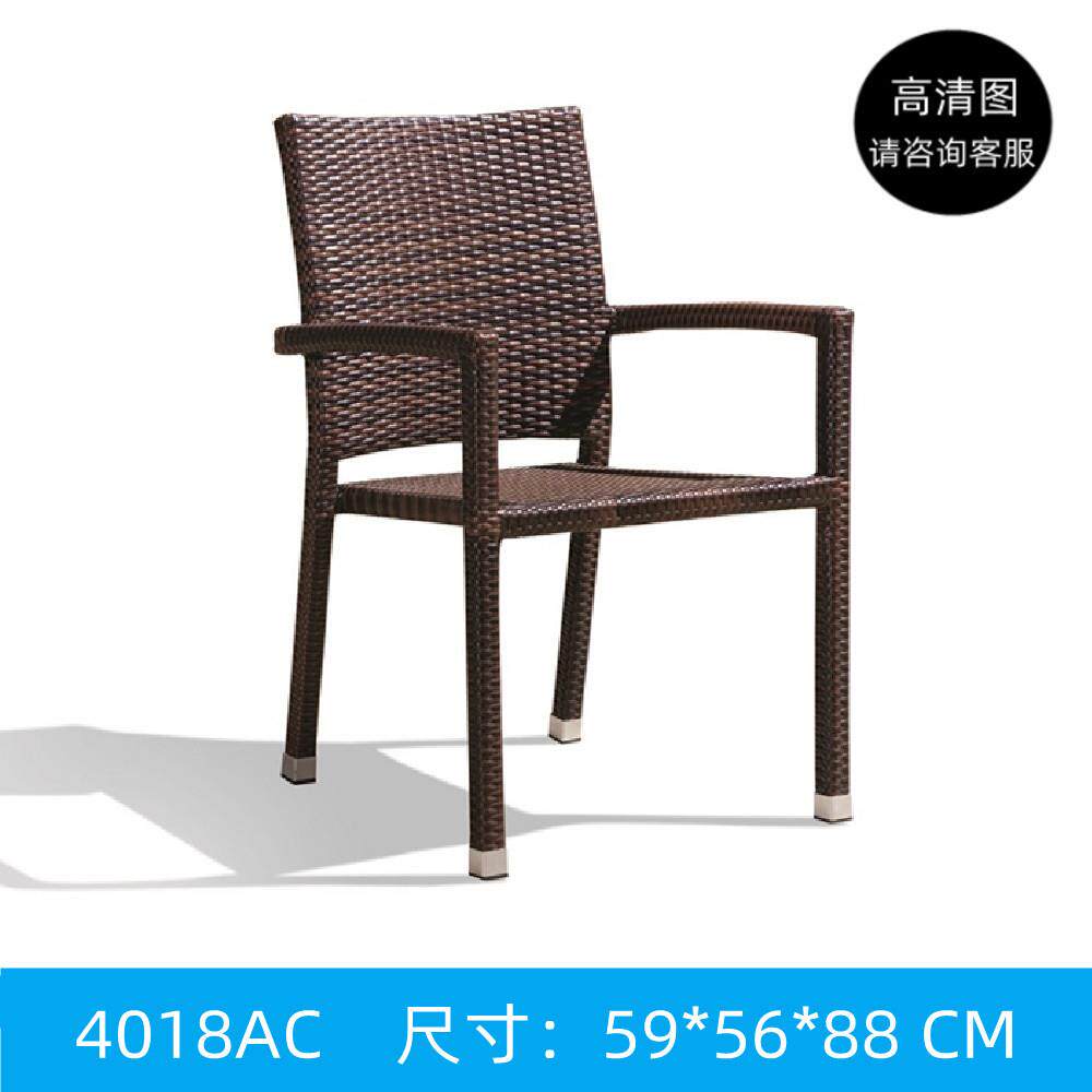 茶座藤编椅藤椅仿藤厂家直销靠背座椅单人阳台花园餐厅小藤椅子