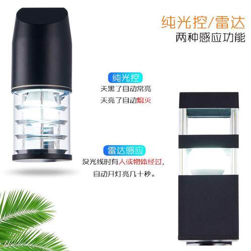 防水铝控灯光人体酒感应店外墙过道灯别墅小区家用BY-B1036墙灯壁