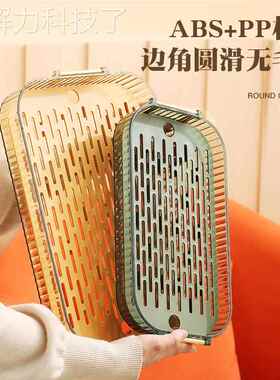 北欧轻奢茶盘沥水家用放A08358茶杯茶具纳杯子杯水厅茶几双层收客