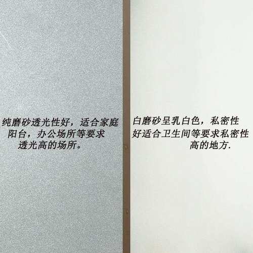 静电磨砂玻璃贴膜卫生间浴室办公室防窥膜遮阳隔热窗户贴纸