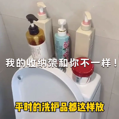 免打孔吸盘置物架卫生间洗漱台浴室卫生间壁挂免打孔多功能收纳盒
