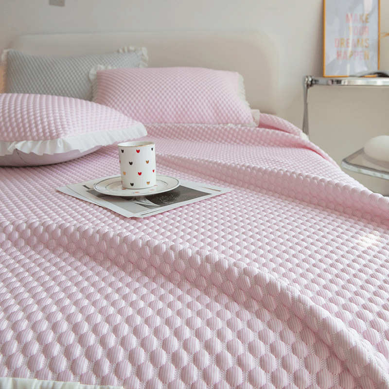 夏季冰丝凉席2024新款高端冰豆豆家用空调席可机洗软席子批发3