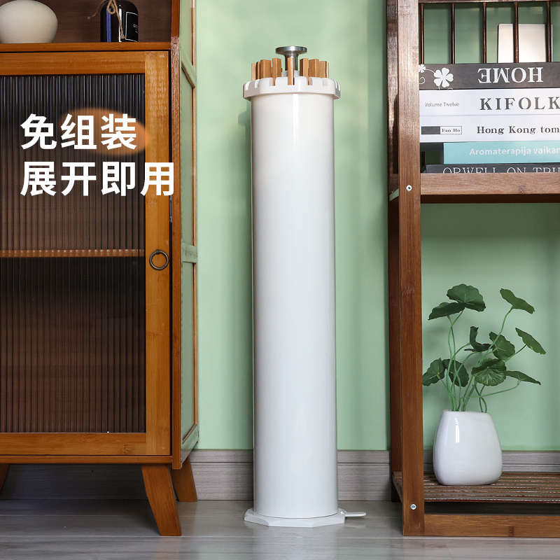 落地晾衣架 阳台室内实木落地杆 折叠晾晒架晒衣服架子挂衣架批发