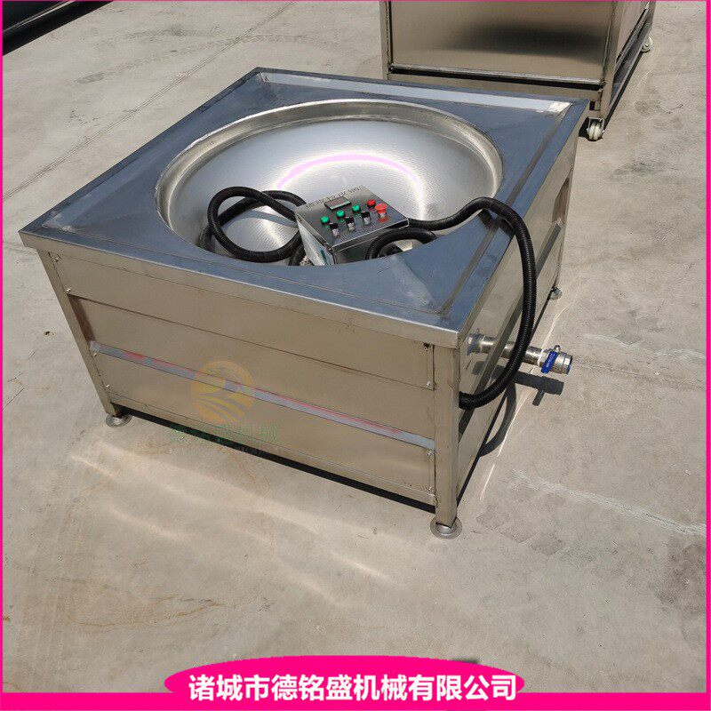 恒温炸串油炸机 赣州条皮小型拉皮锅 圆形猪肉皮皮肚拉皮炸皮机