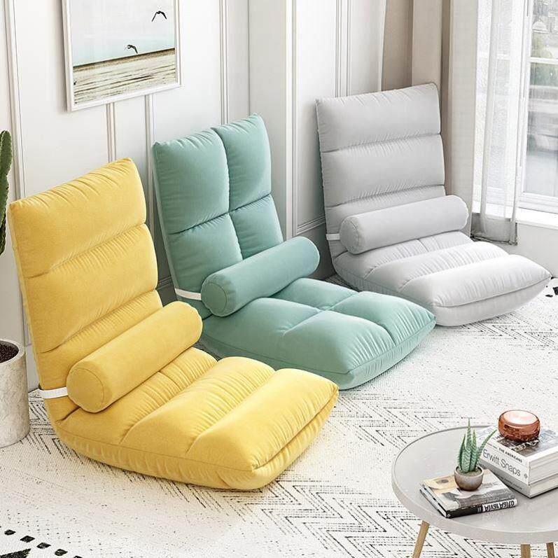 Lazy sofa tatami bed back chair single sofa folding chair图片