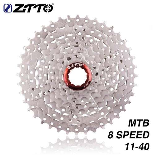 ZTTO/追途 8速山地卡式飞轮24速山地车飞轮 11-40T飞轮全银色飞轮