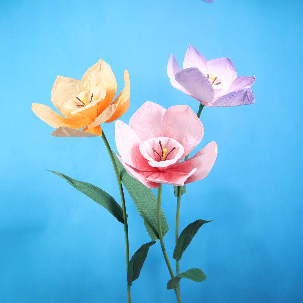 高端皱纹纸水仙花节日装饰商场橱窗婚礼活动拍摄道具大型纸花套装